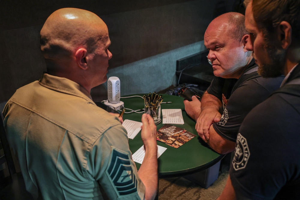 Marines Engage with Coaches during Marine Corps Junior Nationals Tournament