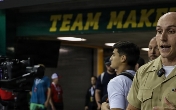 Marines Engage with Coaches during Marine Corps Junior Nationals Tournament
