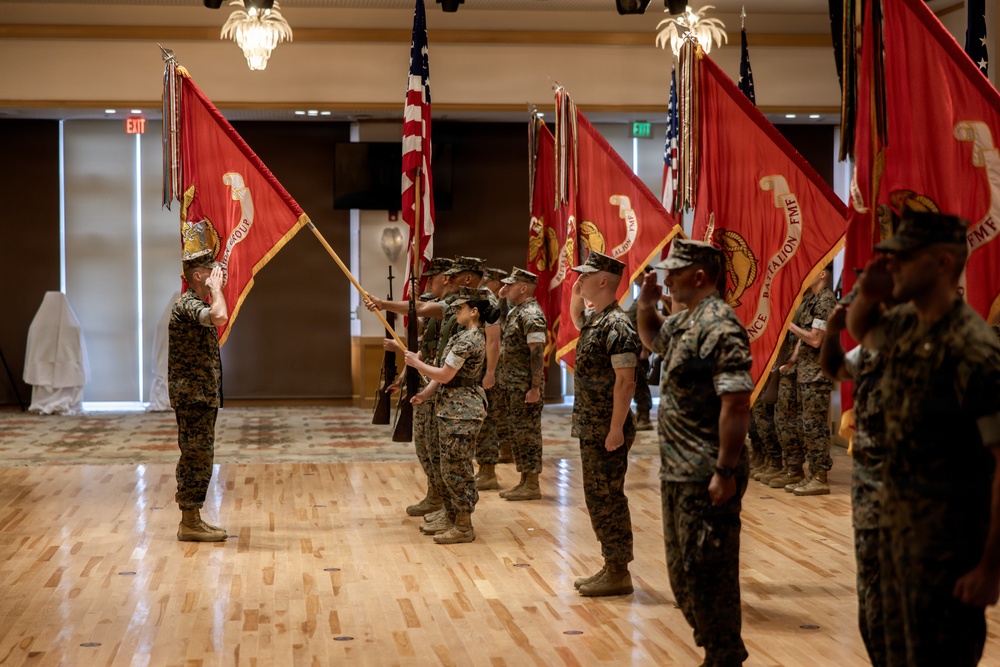III Marine Expeditionary Force Information Group holds change of command ceremony