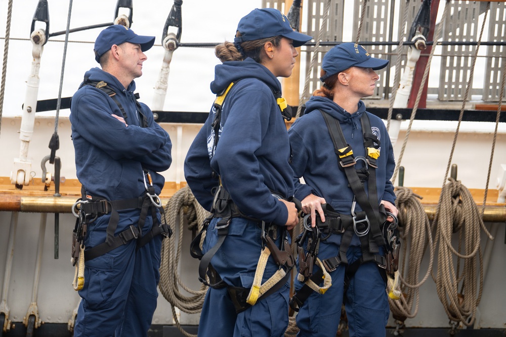 Coast Guard Cutter Eagle sails to Boston