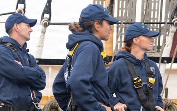 Coast Guard Cutter Eagle sails to Boston