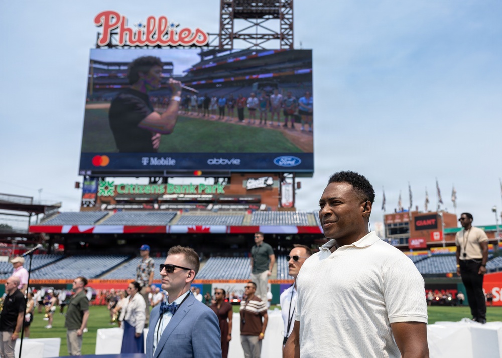 Service members support the 2026 Major League Baseball All-Star Game