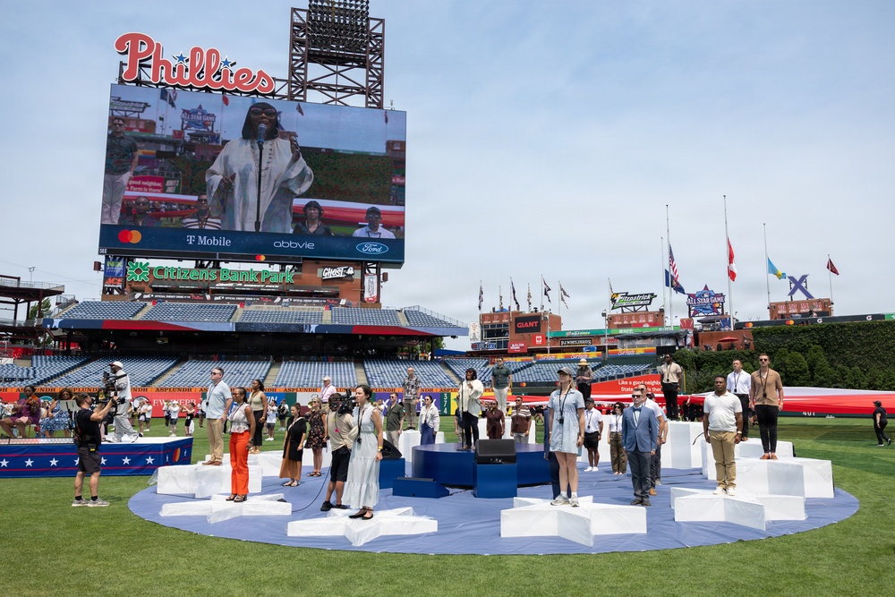 Service members support the 2026 Major League Baseball All-Star Game