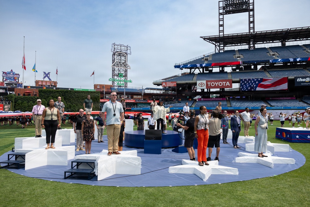 Service members support the 2026 Major League Baseball All-Star Game