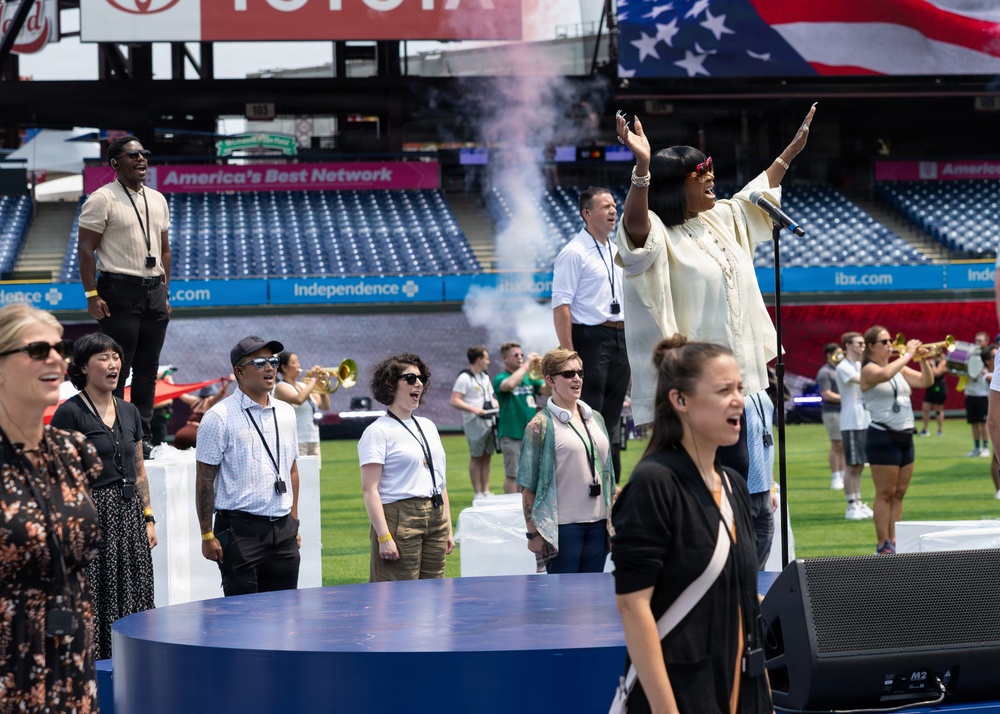 Service members support the 2026 Major League Baseball All-Star Game