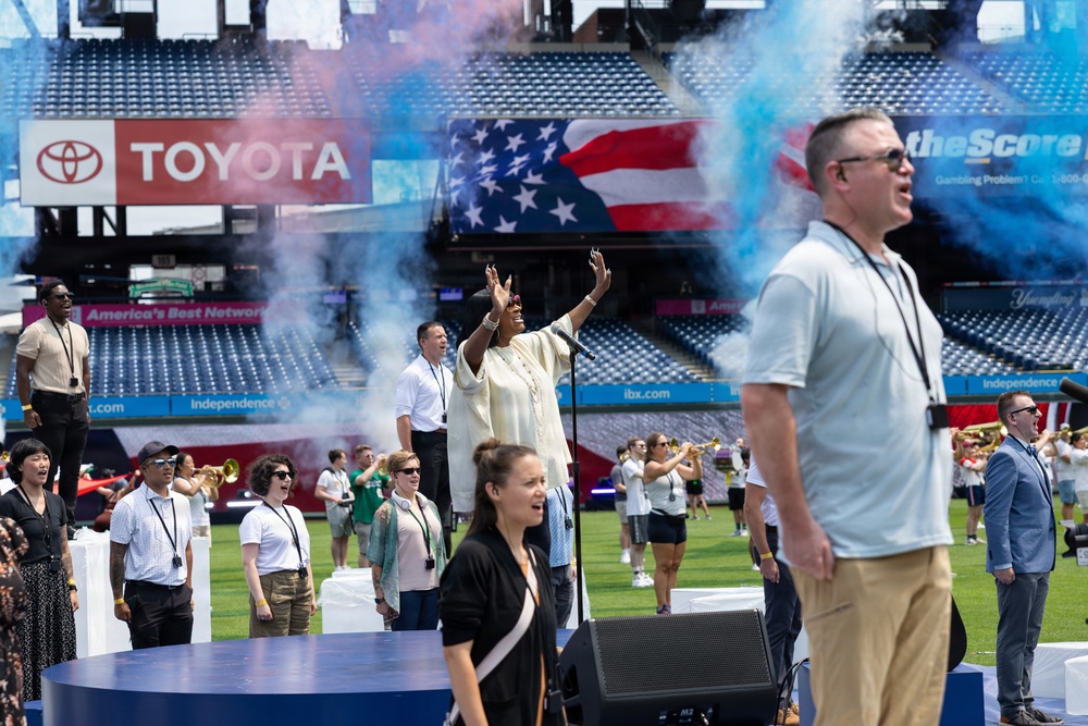Service members support the 2026 Major League Baseball All-Star Game