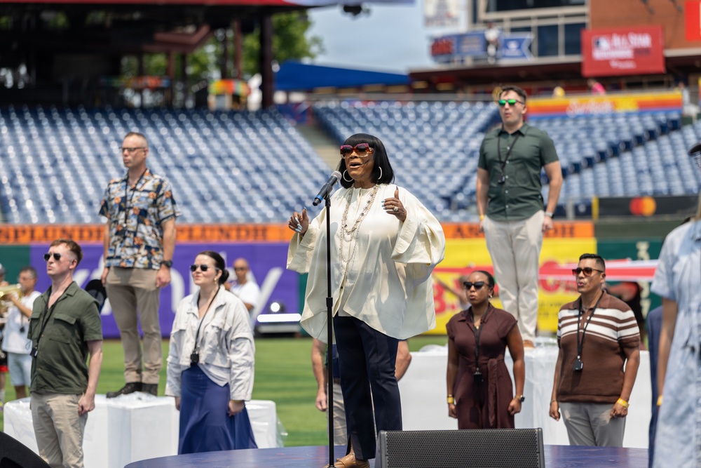 Service members support the 2026 Major League Baseball All-Star Game