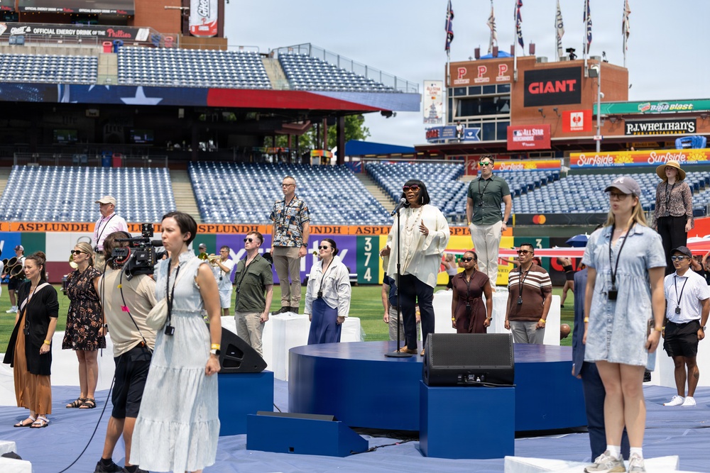 Service members support the 2026 Major League Baseball All-Star Game