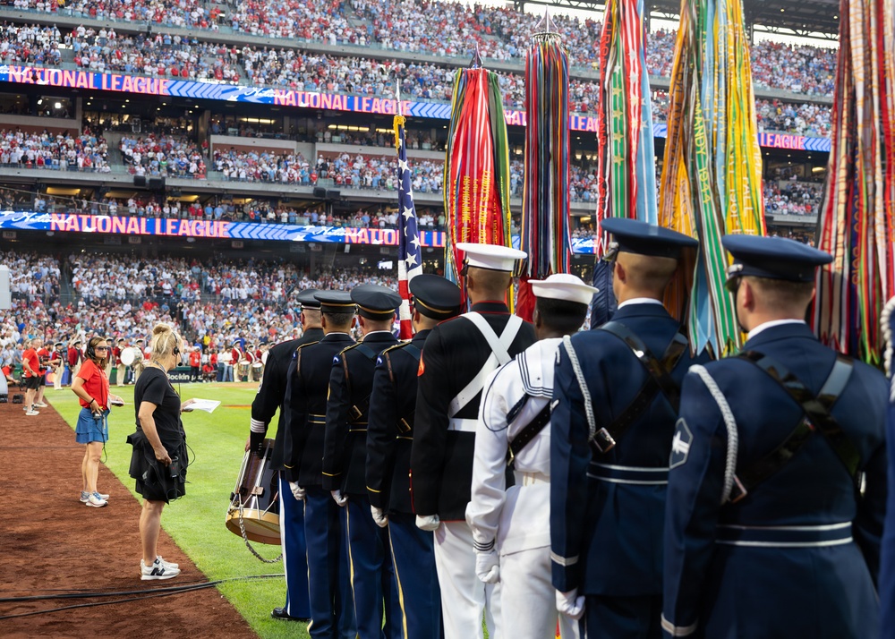 Service members support the 2026 Major League Baseball All-Star Game