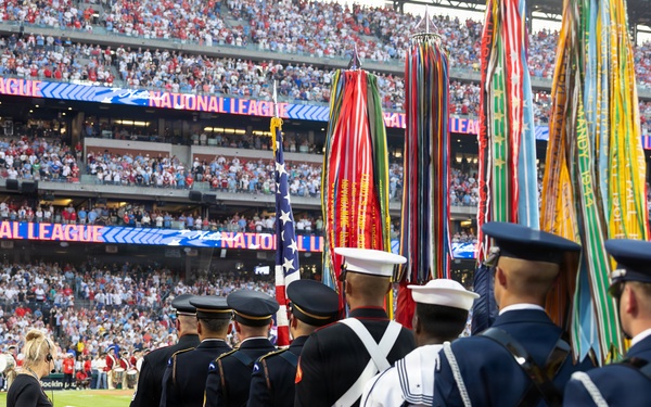 Service members support the 2026 Major League Baseball All-Star Game