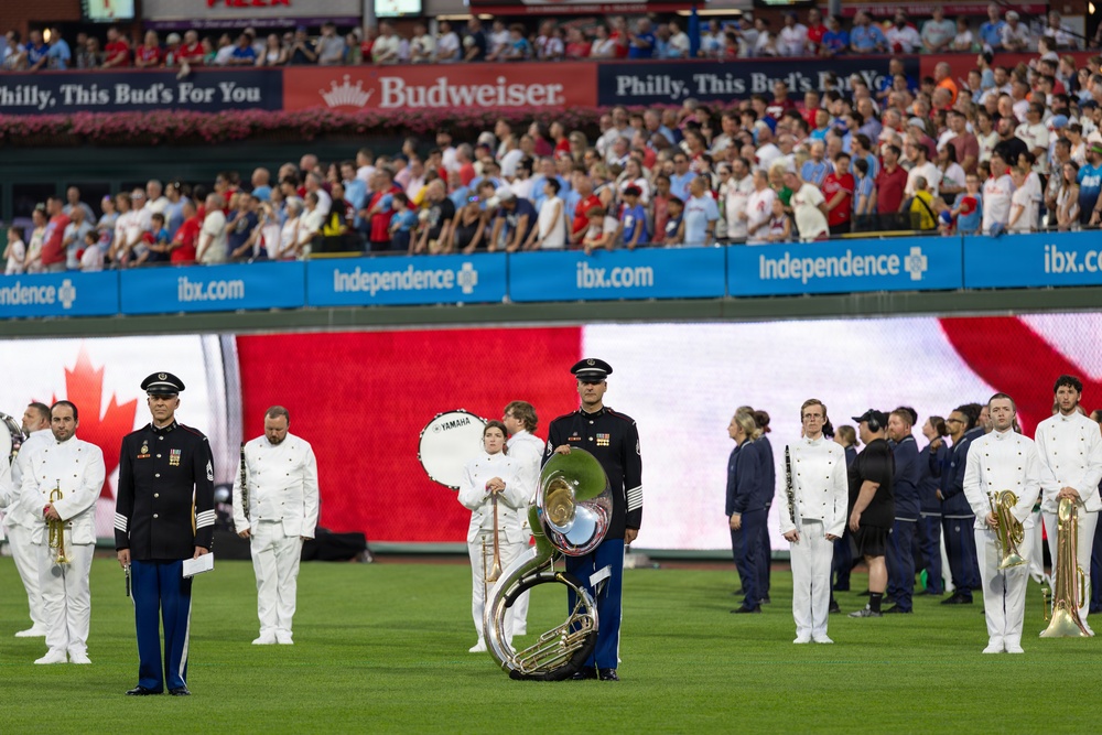 Service members support the 2026 Major League Baseball All-Star Game