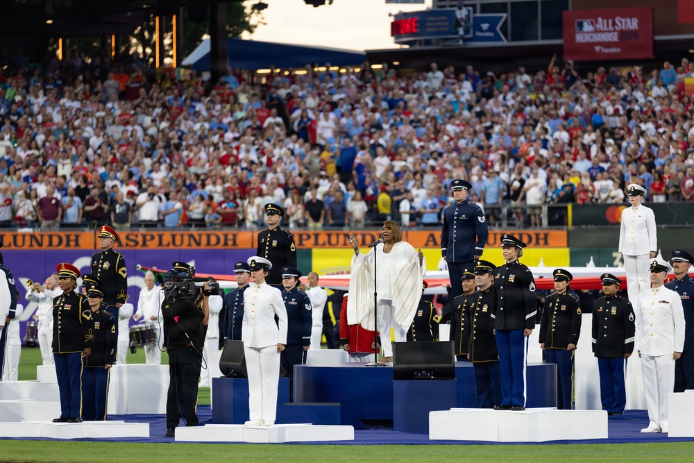 Service members support the 2026 Major League Baseball All-Star Game