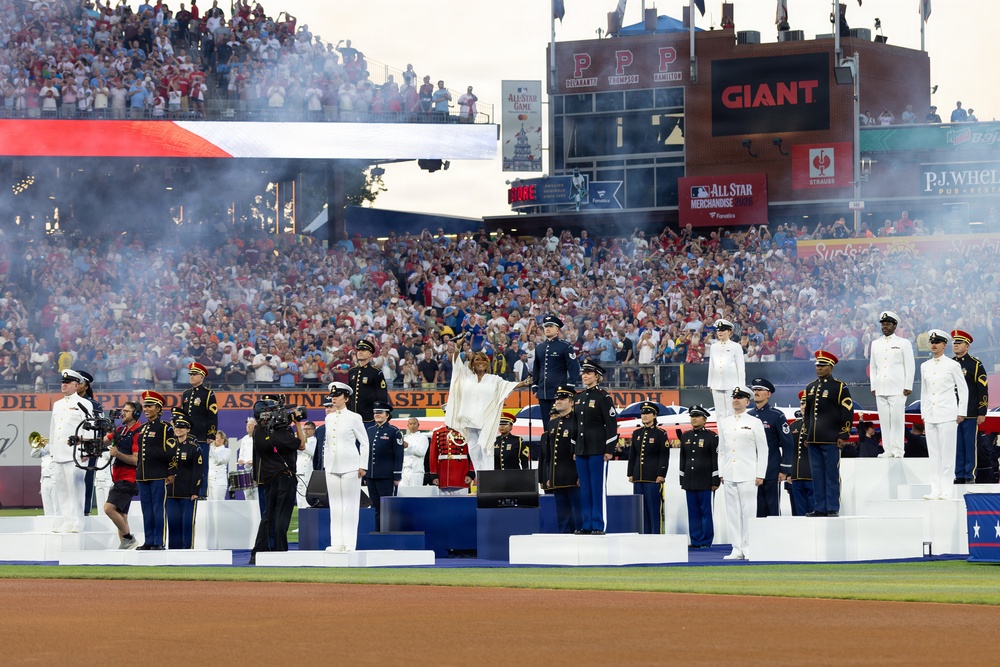 Service members support the 2026 Major League Baseball All-Star Game