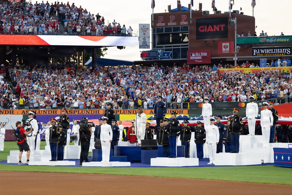 Service members support the 2026 Major League Baseball All-Star Game