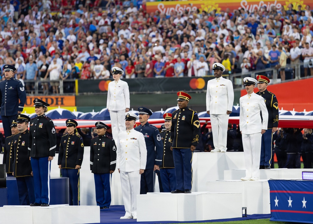 Service members support the 2026 Major League Baseball All-Star Game