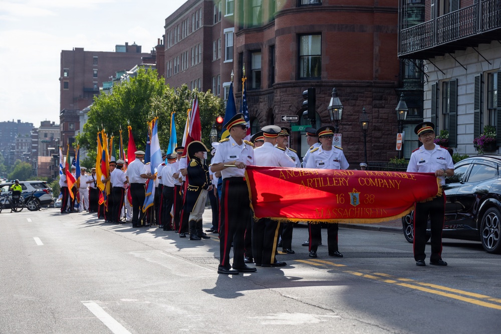 Marines Visit Massachusetts State House