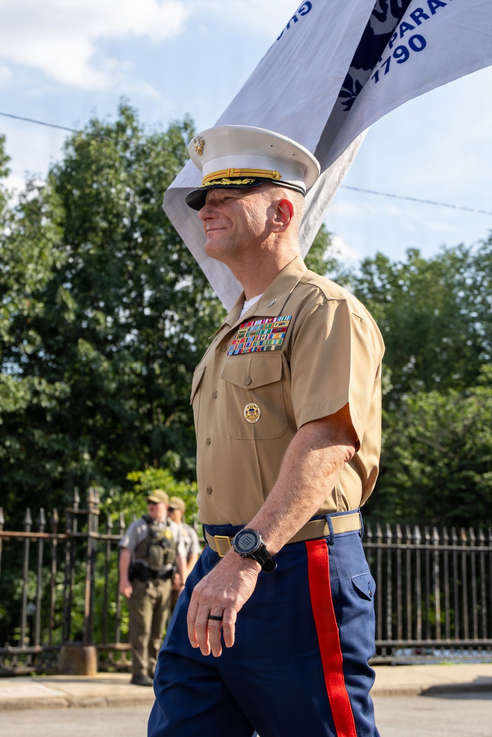 Marines Visit Massachusetts State House