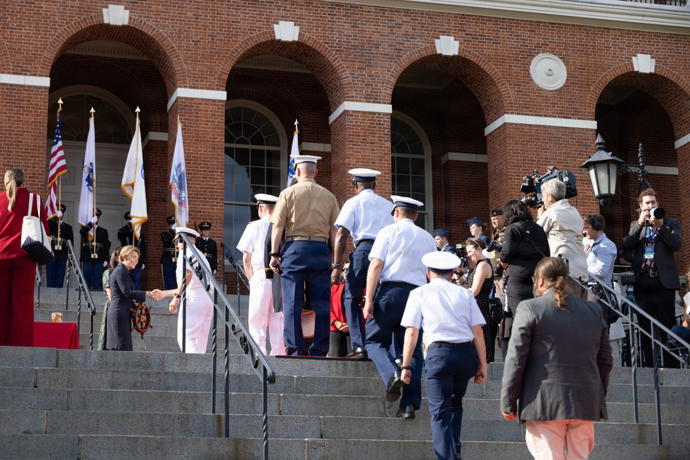 Marines Visit Massachusetts State House
