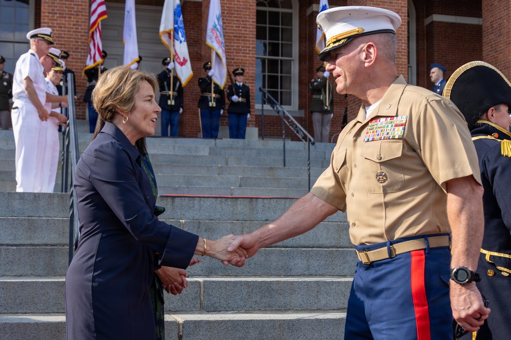Marines Visit Massachusetts State House