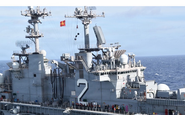 USS Essex conducts replenishment-at-sea during RIMPAC 2026