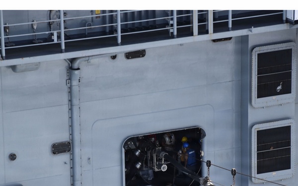 USS Essex Conducts Replenishment-At-Sea
