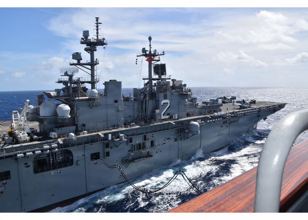 USS Essex conducts replenishment-at-sea during RIMPAC 2026