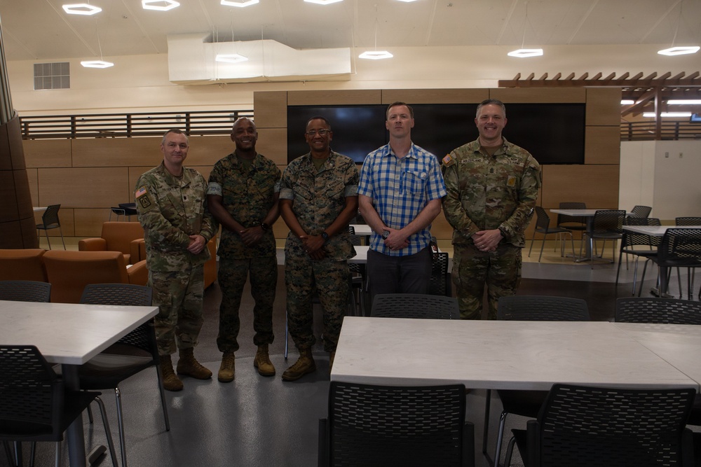 The Honorable Mr. Tim Dill visits MCB Camp Blaz Chow Hall