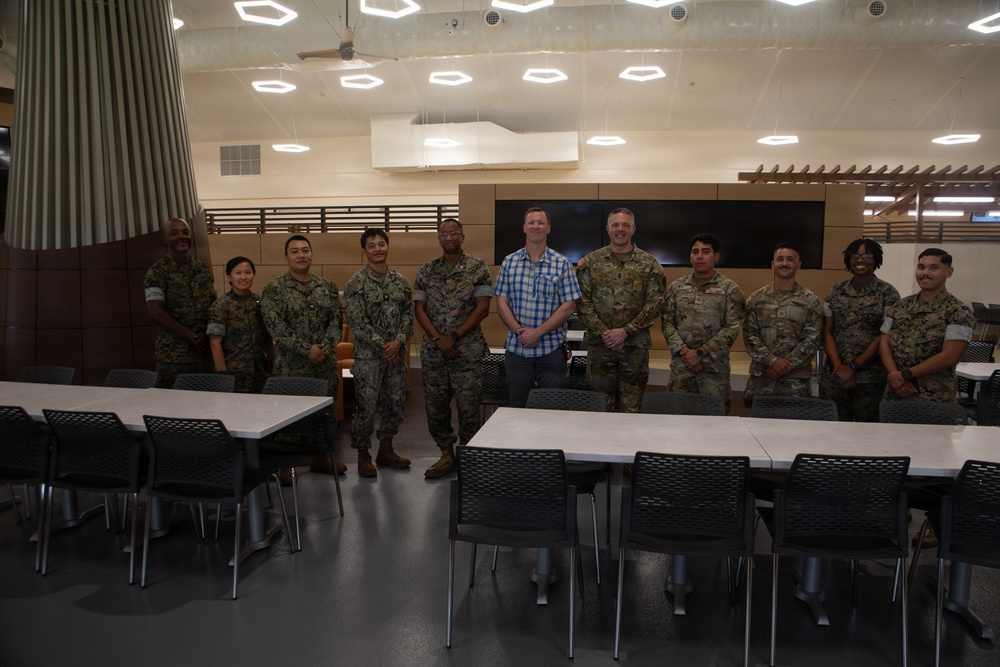 The Honorable Mr. Tim Dill visits MCB Camp Blaz Chow Hall