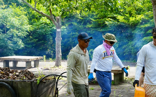 SRF-JRMC volunteers perform community service at Miura Shiratori-en