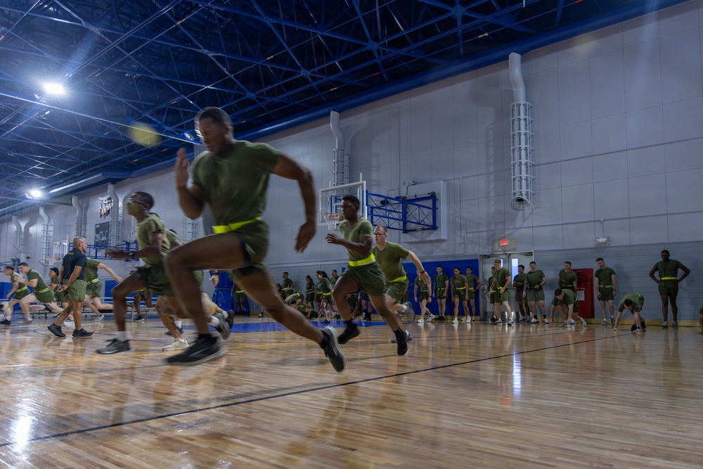 U.S. Marines commence PT during Inaugural Marine Corps Air Station Iwakuni Sergeants Course