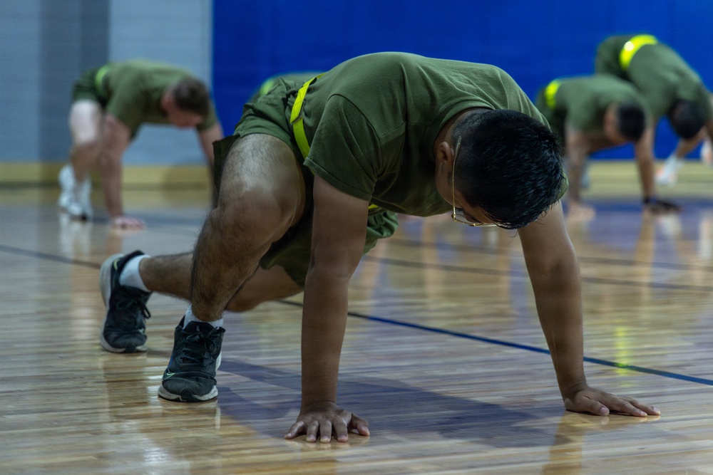 U.S. Marines commence PT during Inaugural Marine Corps Air Station Iwakuni Sergeants Course