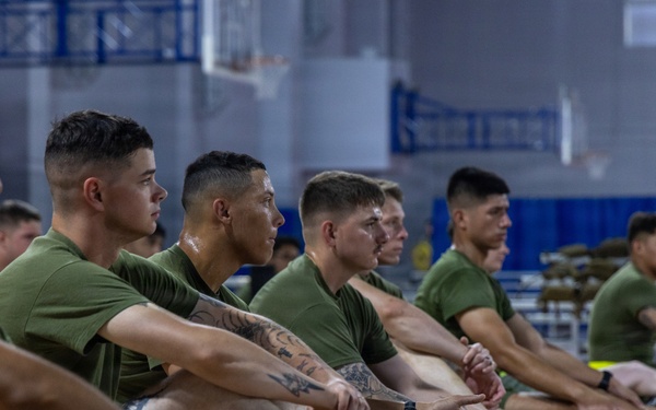U.S. Marines commence PT during Inaugural Marine Corps Air Station Iwakuni Sergeants Course