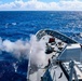 Philippine Navy Miguel Malvar fires its 76 mm main gun for a Naval Surface Fire Support during RIMPAC 26