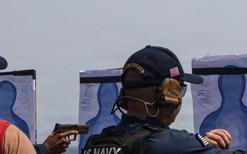 Frank E. Petersen Jr. Sailors Conduct a Small Arms Live Fire Exercise