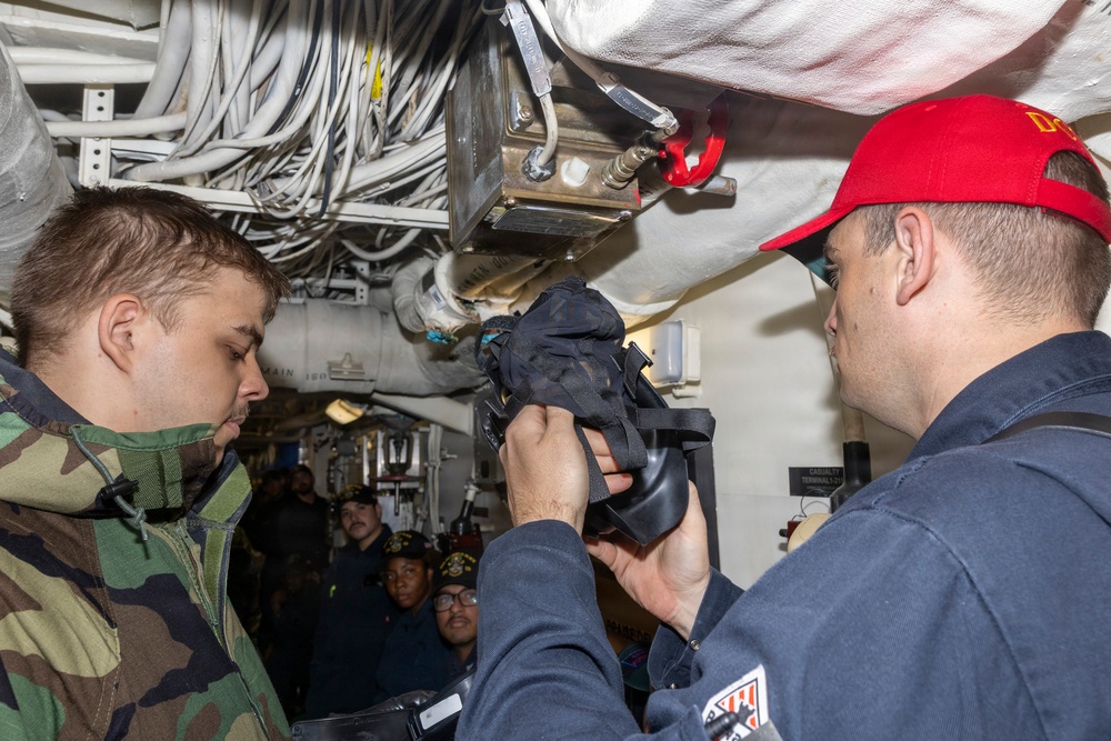 Delbert D. Black Conducts a Chemical Biological and Radiation Drill