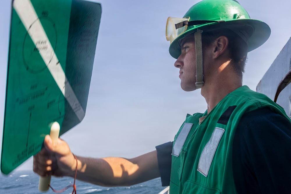 Delbert D. Black Conducts a Replenishment-at-Sea