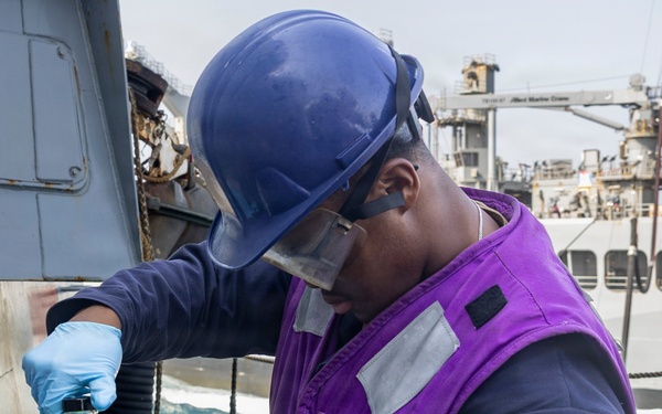 Delbert D. Black Conducts a Replenishment-at-Sea