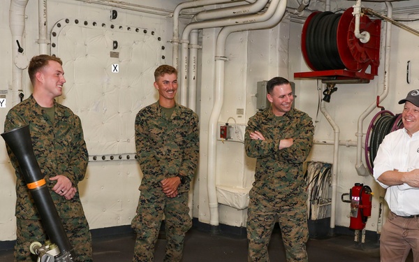 Sail250 Boston Chef Paul Wahlberg Tours Navy Ships