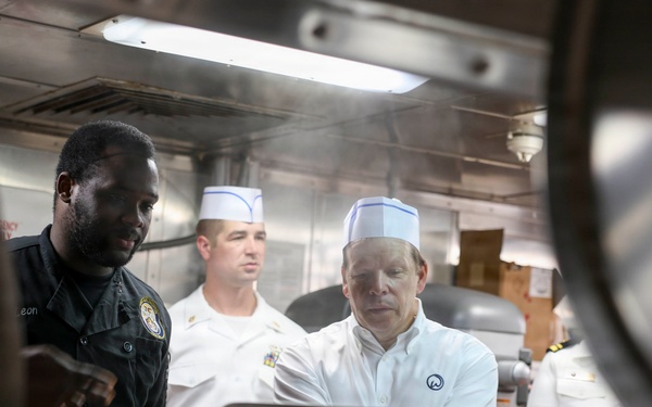 Sail250 Boston Chef Paul Wahlberg Tours Navy Ships
