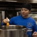 USS George H.W. Bush Sailors Conduct Food Preparation