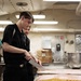 USS George H.W. Bush Sailors Conduct Food Preparation