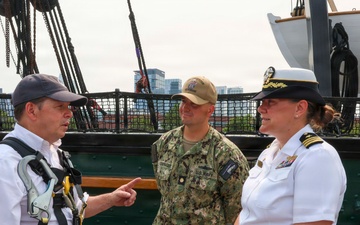Sail250 Boston Chef Paul Wahlberg Tours Navy Ships