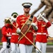 Brig. Gen. Shannon M. Brown hosts the Honorable Tim Kaine at Marine Barracks Washington's Sunset Parade