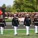 Brig. Gen. Shannon M. Brown hosts the Honorable Tim Kaine at Marine Barracks Washington's Sunset Parade