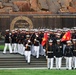 Brig. Gen. Shannon M. Brown hosts the Honorable Tim Kaine at Marine Barracks Washington's Sunset Parade