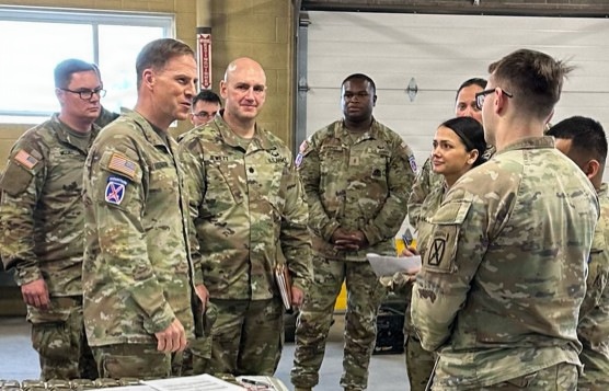 10th Mountain Commander visits Fort Drum ERDS site
