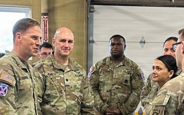 10th Mountain Commander visits Fort Drum ERDS site