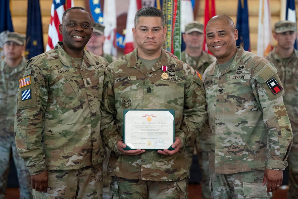 Command Sgt. Maj. Borja relinquishes responsibility