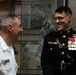 Brig. Gen. Shannon M. Brown hosts the Honorable Tim Kaine at Marine Barracks Washington's Sunset Parade