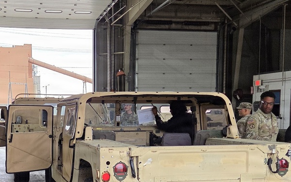 10th Mountain Division HMMWV turn in at ERDS